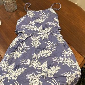 Blue floral dress for girls